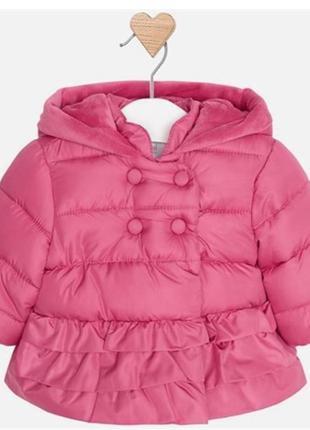 Шикарна курточка для дівчинки, еврозима/ демі, 55 - 60 см, mayoral, бірка