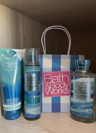 Набір bath&body works спрей, лосьйон, гель