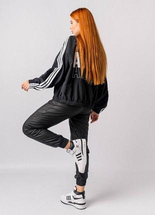 Зимові жіночі кросівки adidas forum 84 high white black fur адідас форум високі на хутрі