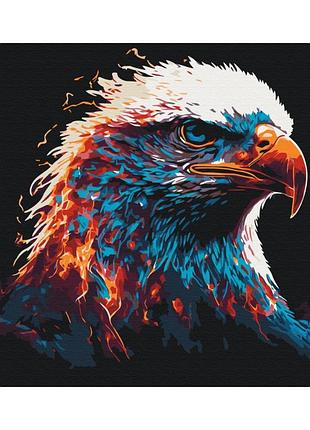 Картина за номерами "пламовий орел" bs53695 brushme 40х50 см