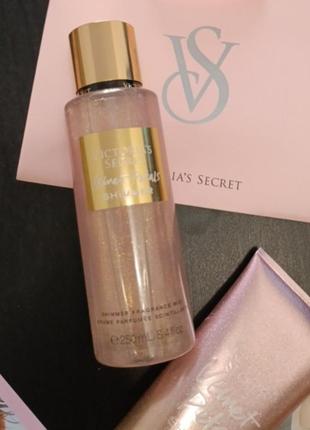 Парфумированный спрей шимер velvet petals shimmer 💕victoria's secret виктория сикрет вікторія сікрет оригинал