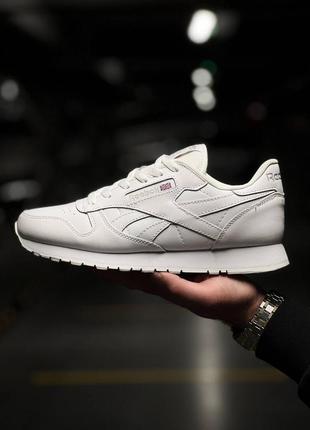 Шикарные стильные кроссовки "reebok classic leather"