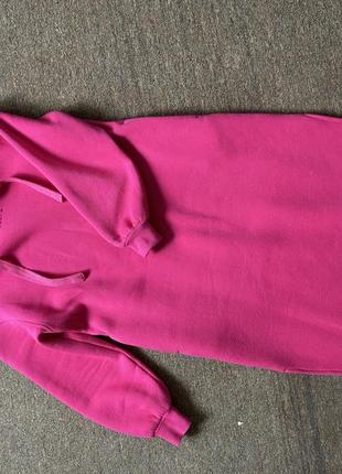 Сукня-худді рожева goldi на флісі2 фото
