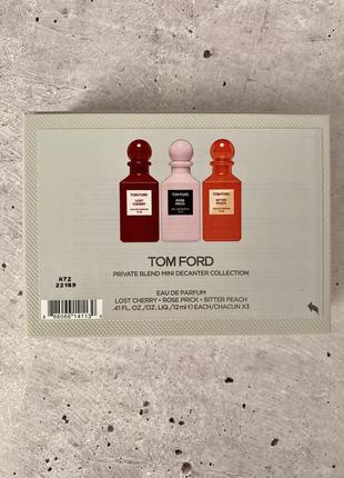 Оригинальн! tom ford - 🌹🍒🍑 decanter discovery collection 🍑🍒🌹 - лимитированный набор парфюма7 фото
