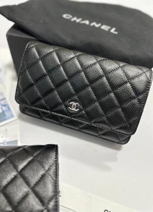 Сумка-кошелек chanel woc стеганая