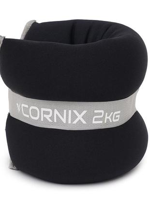 Утяжелители-манжеты для ног и рук cornix 2 x 2 кг xr-02452 фото