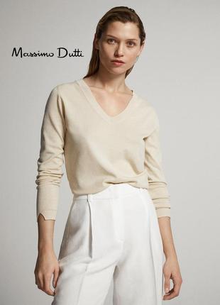 Ніжно-рожевий лонгслів 100% бавовна massimo dutti