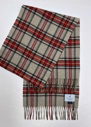Шерстяной кашемировый шарф begg & co scotland оригинал шерсть + кашемир