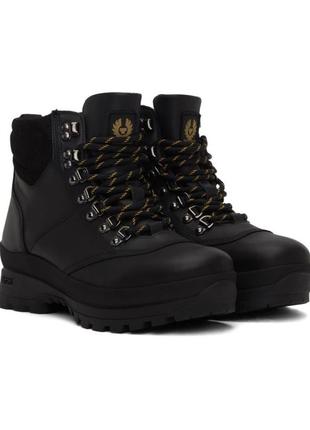 Кожаные ботинки милитири с протекторами на шнурках belstaff scramble boots 37 38 40 размер4 фото