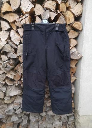 Зимние лыжные брюки на 6-7 лет 122 см штанишки баллоновые непромокаемые