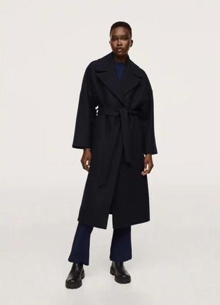 Розкішне, щільне вовняне пальто від бренду mango7 фото