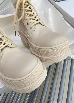 Ботинки dior берцы кожаные текстильные6 фото
