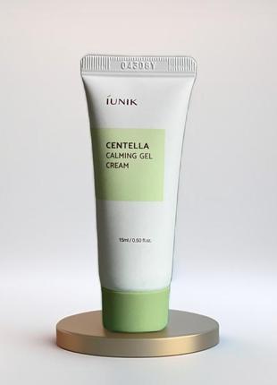 Успокаивающий крем-гель для лица с центеллой iunik centella calming gel cream2 фото