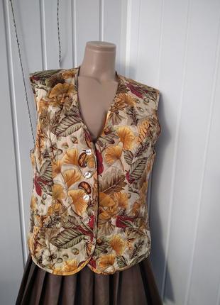 Шелковый жилет винтаж marco brunetti