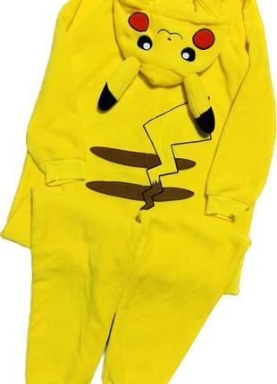 Флисовый костюм/комбез/кигуруми покемон пикачу pokemon pikachu.2 фото