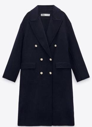 Идеальное плотное шерстяное пальто от бренда zara6 фото