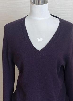 🦄🦄insieme 100% кашемір светр жіночий теплий фіолетово/сливовий 40🦄🦄3 фото