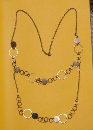 Цепочка колье модное стиль dkny donna karan