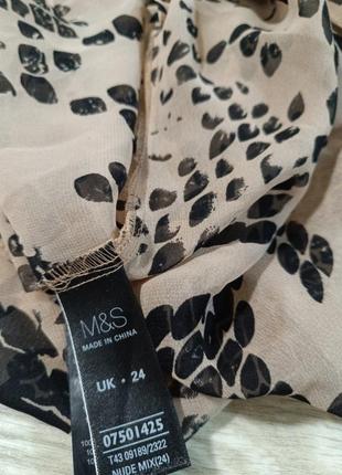 Блуза батал абстракція m&s woman блузку великого розміру8 фото