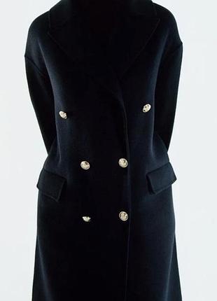 Идеальное плотное шерстяное пальто от бренда zara8 фото