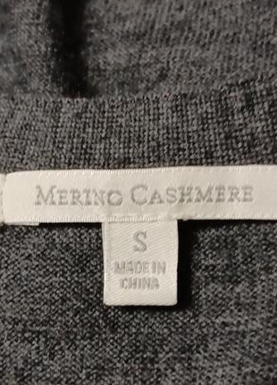 Merino cashmere шерсть +кашемир тонкая базовая кофта р.s от uniglo3 фото