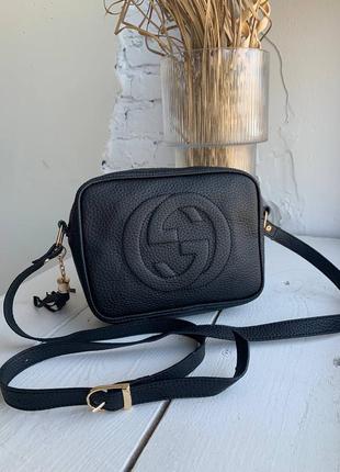 Черная практичная универсальная стильная миниатюрная сумочка люкс качества2 фото