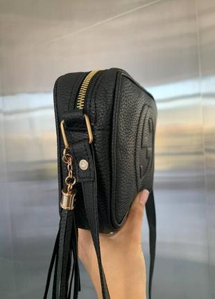 Черная практичная универсальная стильная миниатюрная сумочка люкс качества7 фото