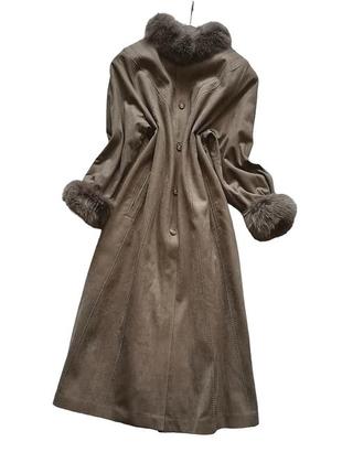 Пальто на синтепоне замшевое пальто плащ norma model винтаж замшевый плащ утепленный с утеплителем