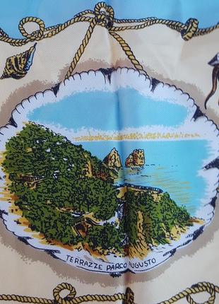 Хороший качественный платок остров капри (италия)6 фото