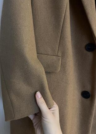 Пальто бойфренд оверсайз мода хит тренд 2024 стиль коричневое с карманами женское верхняя одежда куртка4 фото