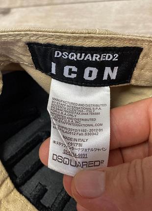 Кепка dsquared2 beige baseball cap with lettering6 фото