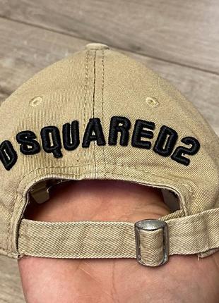 Кепка dsquared2 beige baseball cap with lettering7 фото