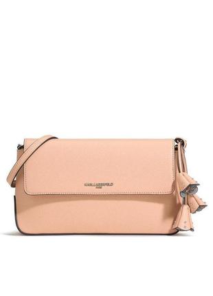 Сумка кроссбоди кожаная karl lagerfeld paris iris leather crossbody lh8er739 оригинал1 фото