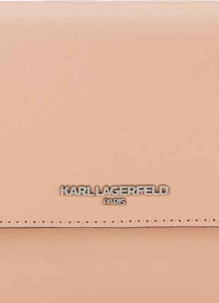 Сумка кроссбоди кожаная karl lagerfeld paris iris leather crossbody lh8er739 оригинал5 фото