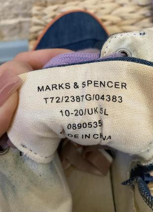 Кеди marks&amp;spencer 38 (5uk)7 фото