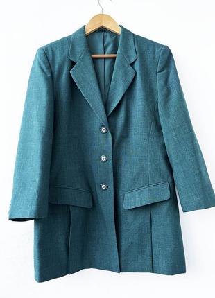 Зеленый удлиненный пиджак c&a