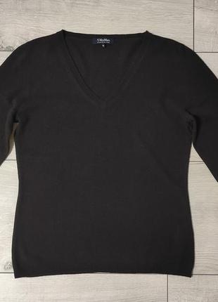 Брендовый оригинальный пуловер щоколодного цвета max mara размер m-l