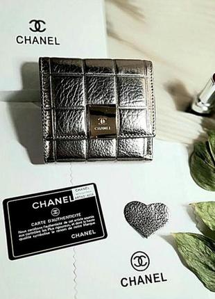 Кожаный кошелек портмоне модный срибло с логотипом1 фото