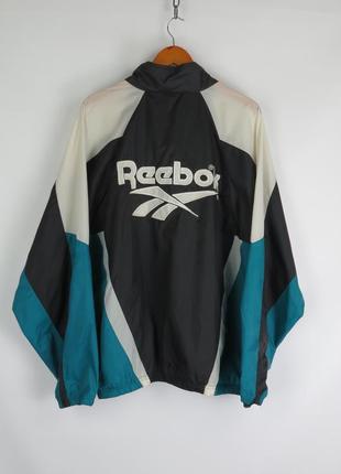 Винтажная ветровка reebok nike xl-xxl куртка ребук