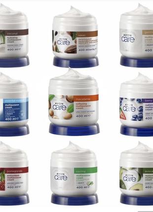 Відновлювальний мультифункціональний крем для обличчя, рук та тіла з олією кокоса care (400 мл) avon ейвон2 фото