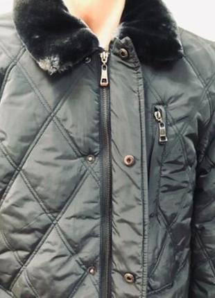 Куртка зимняя с меховым воротником и подкладкой 44 размер5 фото