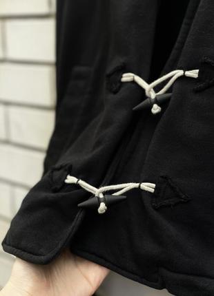 Черный хлопковый жакет пиджак куртка на пуговицах с карманами, хлопок diesel7 фото