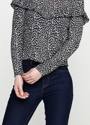Шифонова блуза , леопардова блуза2 фото