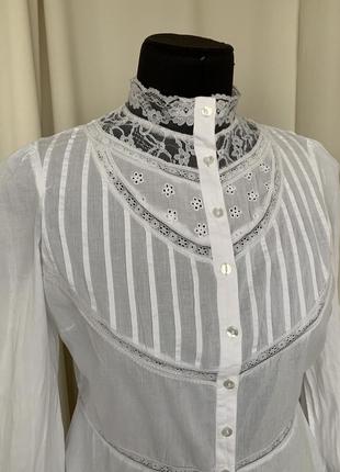 Блуза барышня готичная готическая батист3 фото