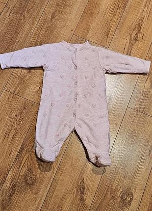 Человечек теплый утепленный комбинезон девочка