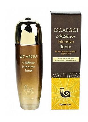 Відновлюючий тонер з екстрактом королівського равлика farmstay escargot noblesse intensive toner