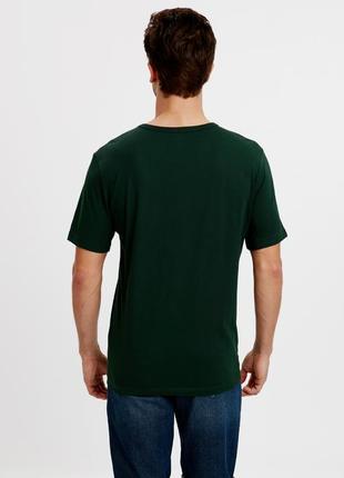 Зеленая мужская футболка lc waikiki / лс вайкики с карманом на груди2 фото