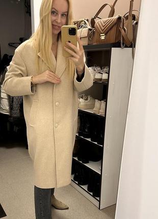 Идеальное плотное шерстяное пальто от бренда zara5 фото