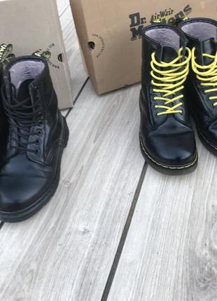 Ботинки dr. martens ботинки 1460 классические классика с мехом теплые5 фото