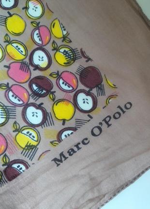 Красива фірмова бавовняна хустка німецького бренду marc o'polo! оригінал3 фото